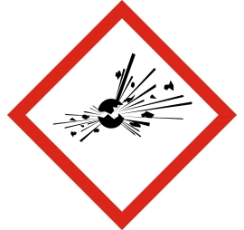 Pictogramme danger matières explosibles PROVOST