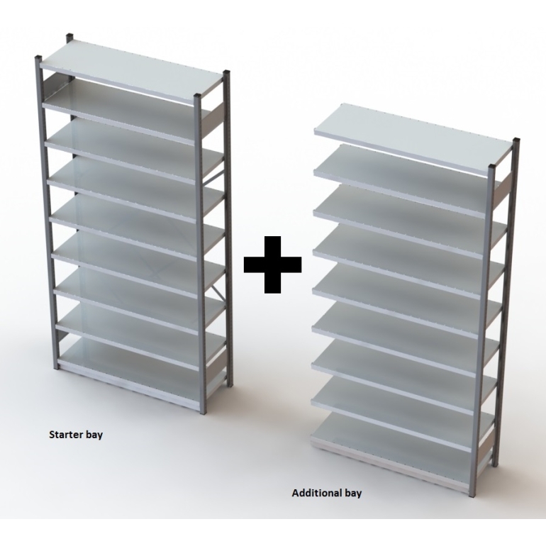 Proclass rayonnage grande hauteur pour boites d'archives