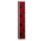 vestiaire multicases 4 cases rouge 