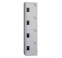 armoire vestiaire monobloc 4 portes gris