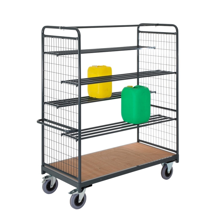 Chariot grande hauteur pour charges volumineuses