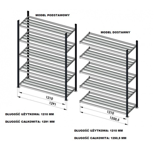 Rayonnage tubulaire pour caisses d'archives