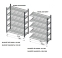 Rayonnage tubulaire pour caisses d'archives