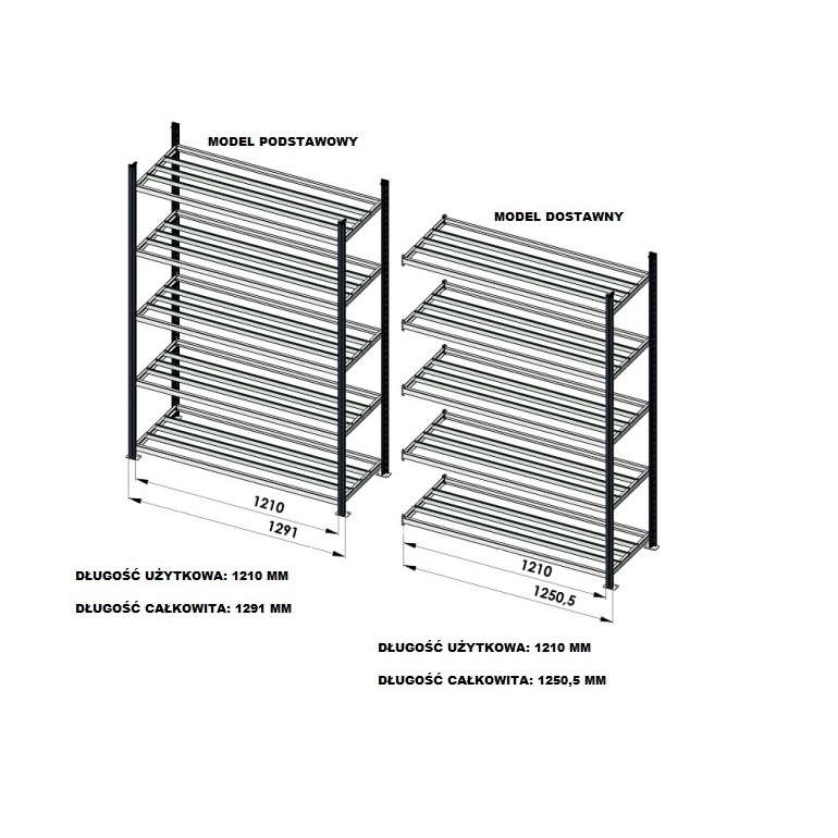 Rayonnage tubulaire pour caisses d'archives