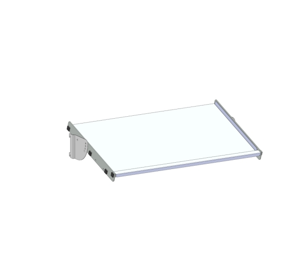 Recouvrement tôlé pour tablette modulaire 840 x 500 mm