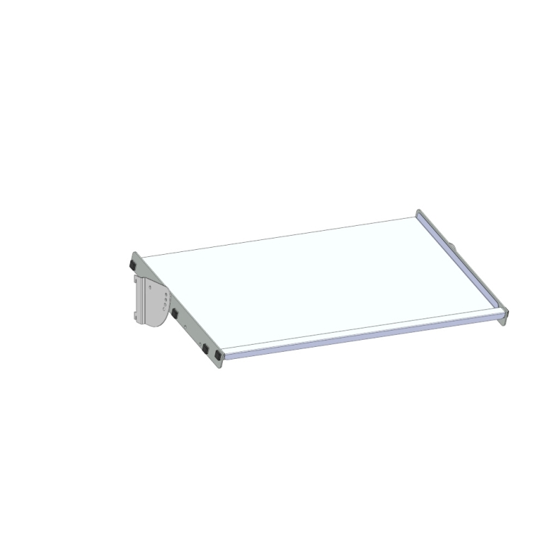 Recouvrement tôlé pour tablette modulaire 840 x 500 mm