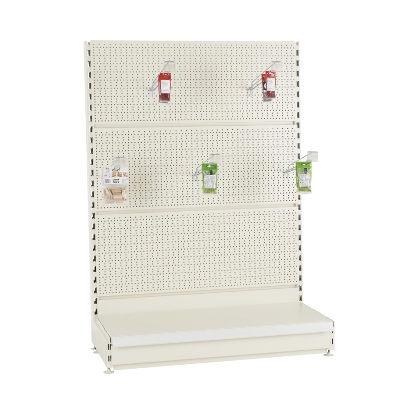 Rayonnage gondole pour magasins Promag 3 simple face fond perforé