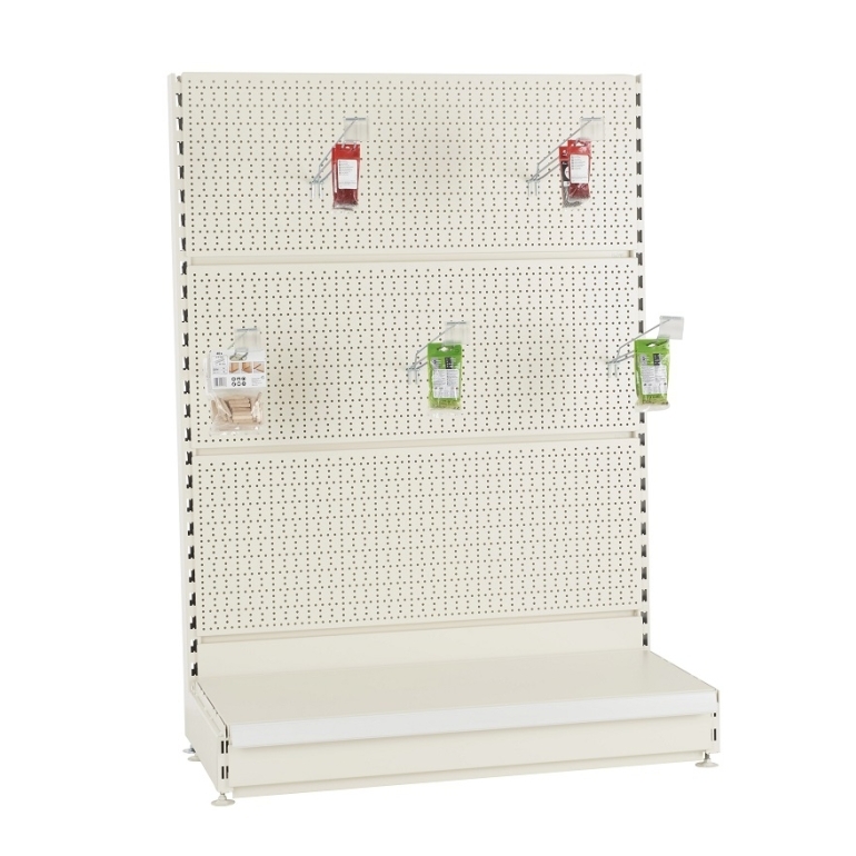 Rayonnage gondole pour magasins Promag 3 simple face fond perforé
